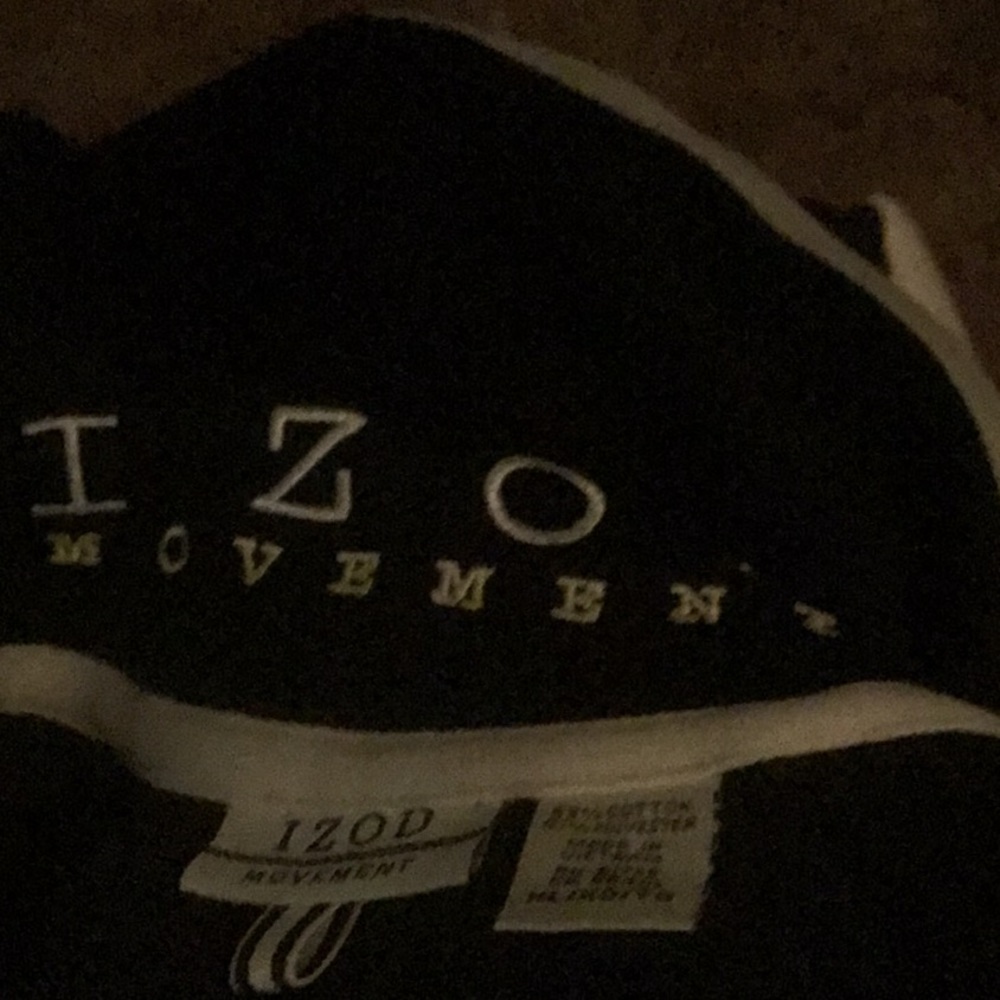 Izod.movement. Black with white stripes jacket. Xl - Picture 6 of 6